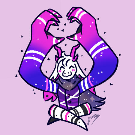 chibi doodle comm for my friend navi! (2024)