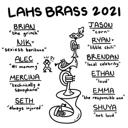 hoodie back design for my marching band section! (2022)